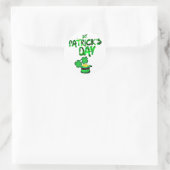 Gepersonaliseerde esthesie St. Patrick's Day Vsco Ronde Sticker (Tas)