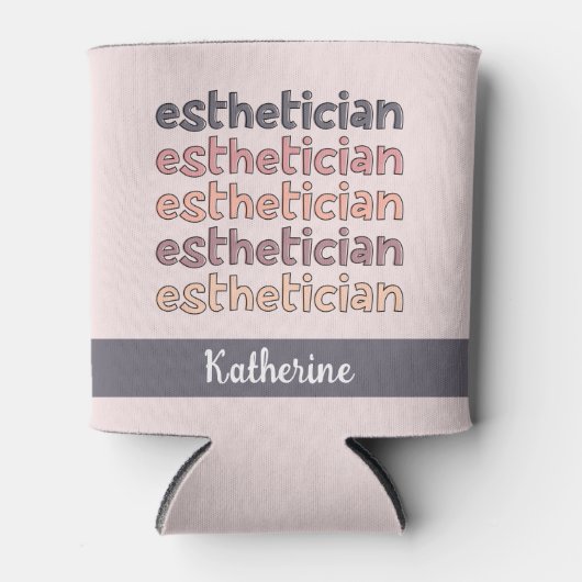 Gepersonaliseerde estheticiste Cosmetoloog Beautic Blikjeskoeler (Voorkant)