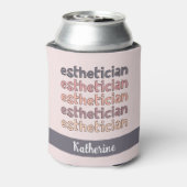 Gepersonaliseerde estheticiste Cosmetoloog Beautic Blikjeskoeler (Blikje Achterkant)