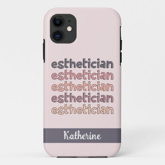 Gepersonaliseerde estheticiste Cosmetoloog Beautic Case-Mate iPhone Case (Achterkant)