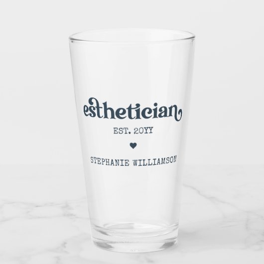 Gepersonaliseerde estheticiste Cosmetoloog Beautic Glas (Voorkant)