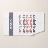 Gepersonaliseerde estheticiste Cosmetoloog Beautic Handdoek (Handdoek)