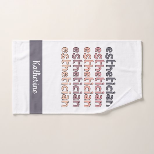 Gepersonaliseerde estheticiste Cosmetoloog Beautic Handdoek (Handdoek)