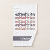 Gepersonaliseerde estheticiste Cosmetoloog Beautic Handdoek (Handdoek)