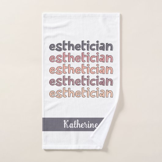 Gepersonaliseerde estheticiste Cosmetoloog Beautic Handdoek (Handdoek)