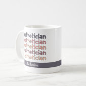 Gepersonaliseerde estheticiste Cosmetoloog Beautic Koffiemok (Voorkant links)