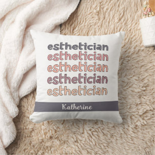 Gepersonaliseerde estheticiste Cosmetoloog Beautic Kussen