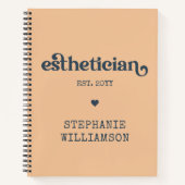 Gepersonaliseerde estheticiste Cosmetoloog Beautic Notitieboek (Voorkant)