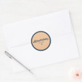 Gepersonaliseerde estheticiste Cosmetoloog Beautic Ronde Sticker (Envelop)