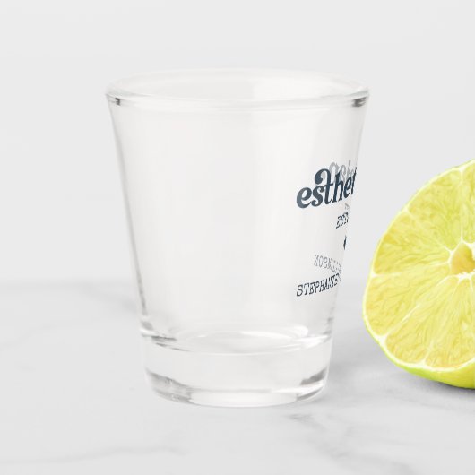 Gepersonaliseerde estheticiste Cosmetoloog Beautic Shot Glas (Links)