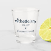 Gepersonaliseerde estheticiste Cosmetoloog Beautic Shot Glas (Voorkant)