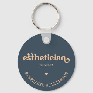 Gepersonaliseerde estheticiste Cosmetoloog Beautic Sleutelhanger