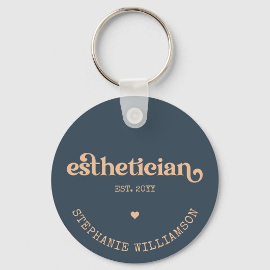 Gepersonaliseerde estheticiste Cosmetoloog Beautic Sleutelhanger (Voorkant)