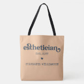 Gepersonaliseerde estheticiste Cosmetoloog Beautic Tote Bag (Voorkant)