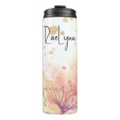 Gepersonaliseerde esthetische achtergrond thermosbeker (Voorkant)