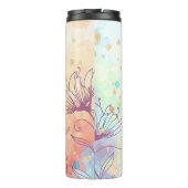 Gepersonaliseerde esthetische achtergrond thermosbeker (Achterkant)