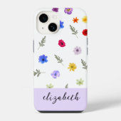 Gepersonaliseerde esthetische Wild Flower Phone Ca iPhone Hoesje (Achterkant)