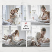 Gepersonaliseerde Eten & Drink Labels - Love You M Likeurfles Etiket (Enkel label)