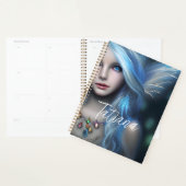 Gepersonaliseerde etherische mystieke blauwe fee planner (Display)
