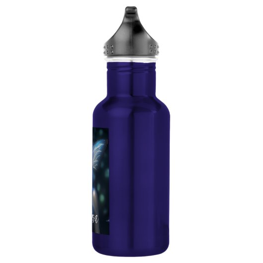 Gepersonaliseerde etherische mystieke blauwe fee waterfles  (Rechts)