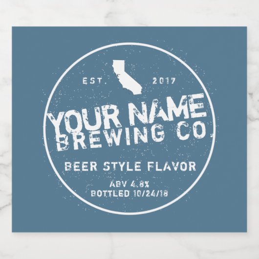 Gepersonaliseerde etiketten van bierflessen (Enkel label)