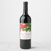 Gepersonaliseerde etiketten van de Kerstmiswijn |  (Voorkant)