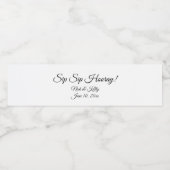 Gepersonaliseerde etiketten van de waterfles (Enkel label)