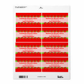 Gepersonaliseerde etiketten van tomatensaus (Full Sheet)