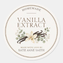 Gepersonaliseerde etiketten voor vanille-extractfl