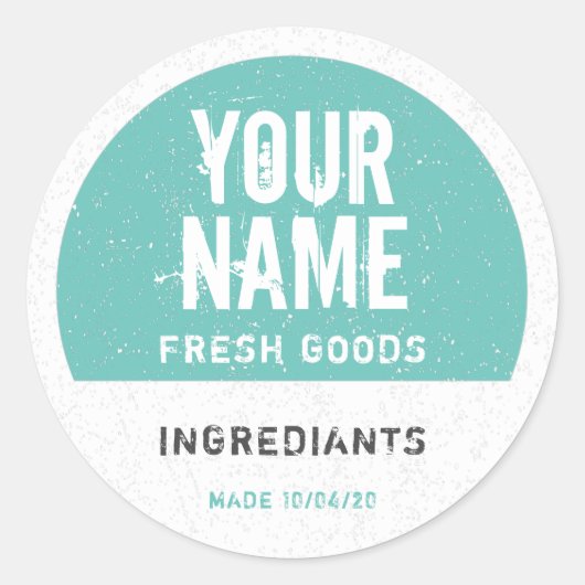 Gepersonaliseerde etiketten voor voedselopslag - V (Voorkant)