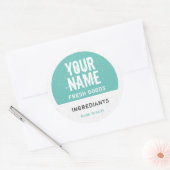 Gepersonaliseerde etiketten voor voedselopslag - V (Envelop)