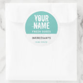 Gepersonaliseerde etiketten voor voedselopslag - V (Tas)