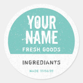 Gepersonaliseerde etiketten voor voedselopslag - V