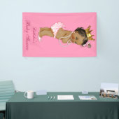 Gepersonaliseerde etnische kleine prinses Baby sho Spandoek (Beurs)