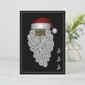 Gepersonaliseerde Etnische Latino Papa Noel Kerstm Feestdagenkaart (Staand voorkant)