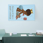 Gepersonaliseerde etnische prins op telefoon Baby  Spandoek (Beurs)