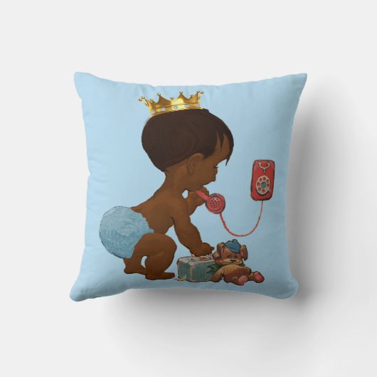 Gepersonaliseerde Etnische Prins Telefoon Teddy Be Kussen (Achterkant)