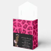 Gepersonaliseerde etnische prinses Baby luipaard p Bedankdoosjes (Geopend)