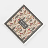 Gepersonaliseerde etnische servetten Classic Boho (Hoek)