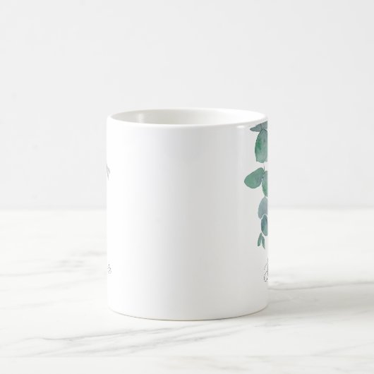 Gepersonaliseerde Eucalyptus Greenery Koffiemok (Center)