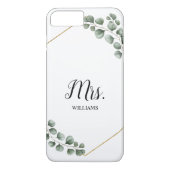 Gepersonaliseerde Eucalyptus Greenery mevrouw Brid Case-Mate iPhone Case (Achterkant)