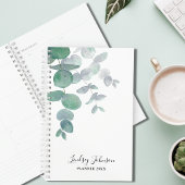 Gepersonaliseerde Eucalyptus Greenery Planner