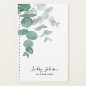 Gepersonaliseerde Eucalyptus Greenery Planner (Voorkant)