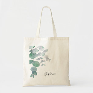 Gepersonaliseerde Eucalyptus Greenery Tote Bag