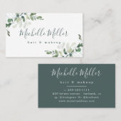 Gepersonaliseerde Eucalyptus Greenery Visitekaartje (Voorkant / Achterkant)