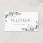 Gepersonaliseerde Eucalyptus Greenery Visitekaartje (Voorkant)