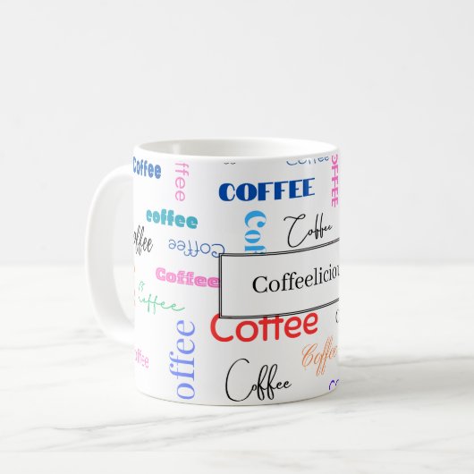 Gepersonaliseerde Exclusieve Ontwerp Koffie Mok (Voorkant links)