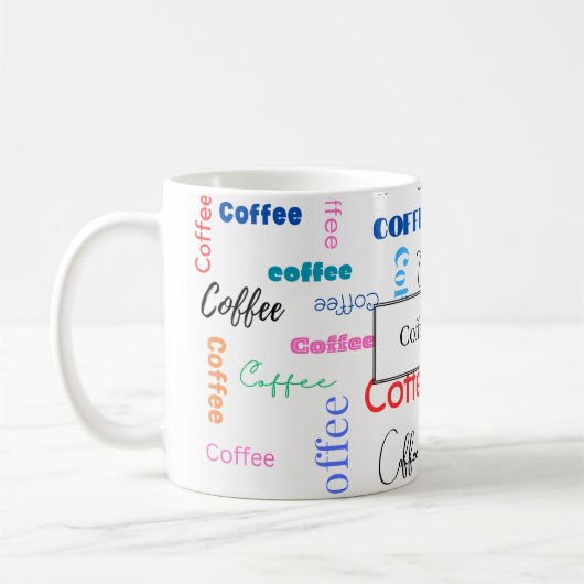 Gepersonaliseerde Exclusieve Ontwerp Koffie Mok (Links)
