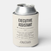 Gepersonaliseerde Executive Assistant Grappig Blikjeskoeler (Blikje Voorkant)