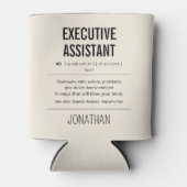 Gepersonaliseerde Executive Assistant Grappig Blikjeskoeler (Voorkant)